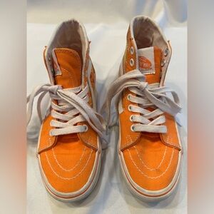 Vans Orange Sneakers Classic Low-Top Design with Fruit Women 5.5 Men 4